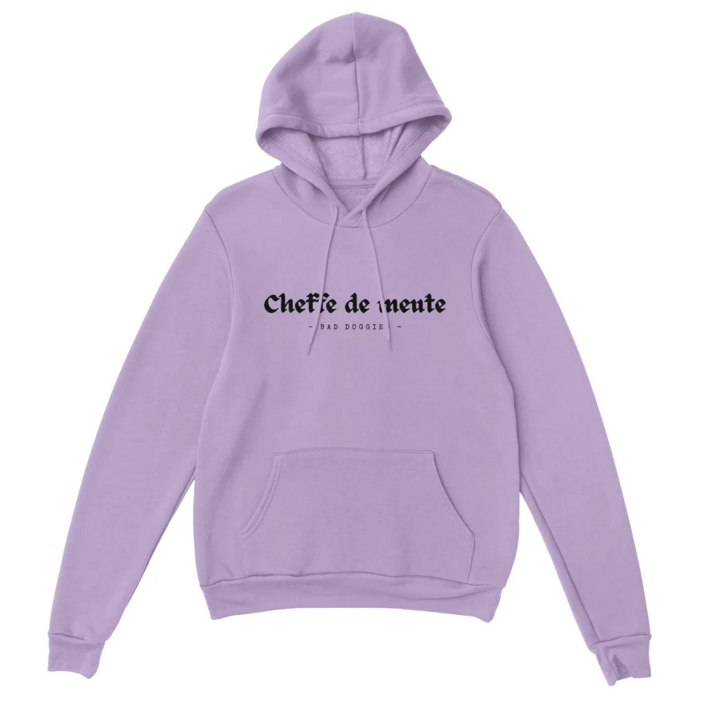 Hoodie Cheffe de Meute 🐺 - Lilas / S Hoodie Cheffe de Meute