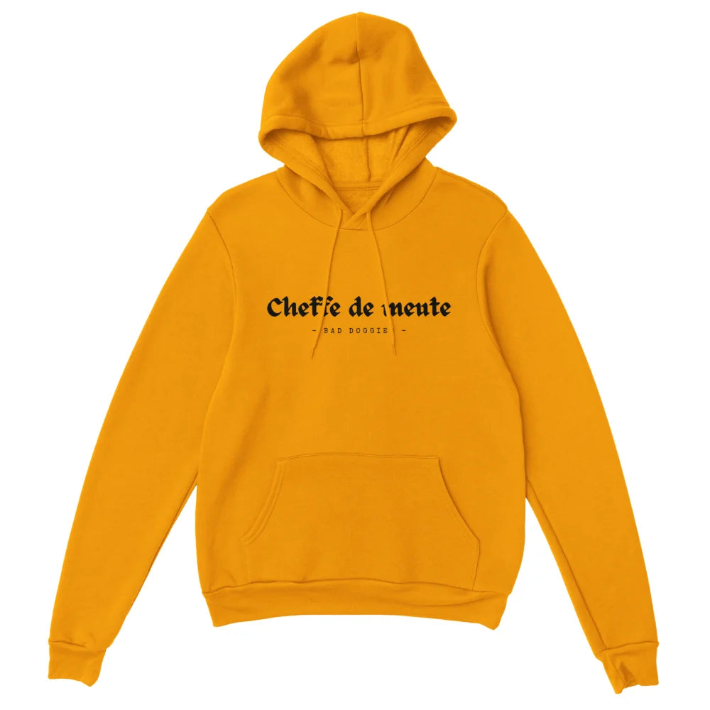 Hoodie Cheffe de Meute 🐺 - Gold is the New Black / S Hoodie
