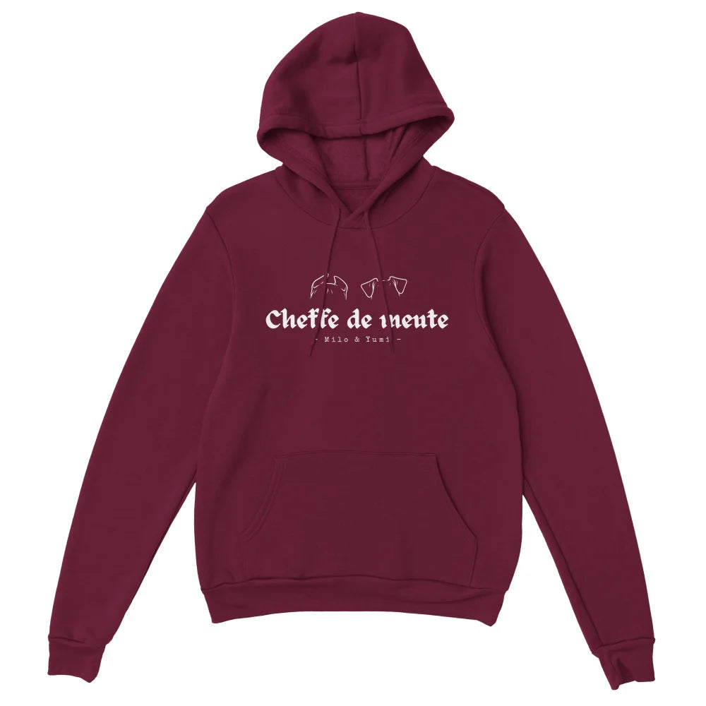 Hoodie Cheffe de Meute 🐺 𝖆̀ 𝖕𝖊𝖗𝖘𝖔𝖓𝖓𝖆𝖑𝖎𝖘𝖊𝖗 - Hoodie Cheffe