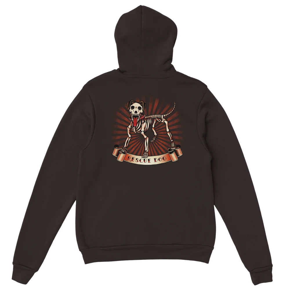 Hoodie Dark Rescue Dog - Dark Chocolate / S Hoodie Dark