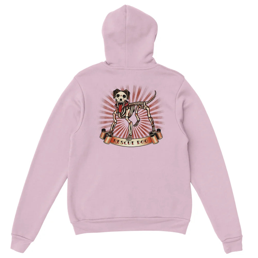 Hoodie Dark Rescue Dog - Rose Poudré / S Hoodie Dark