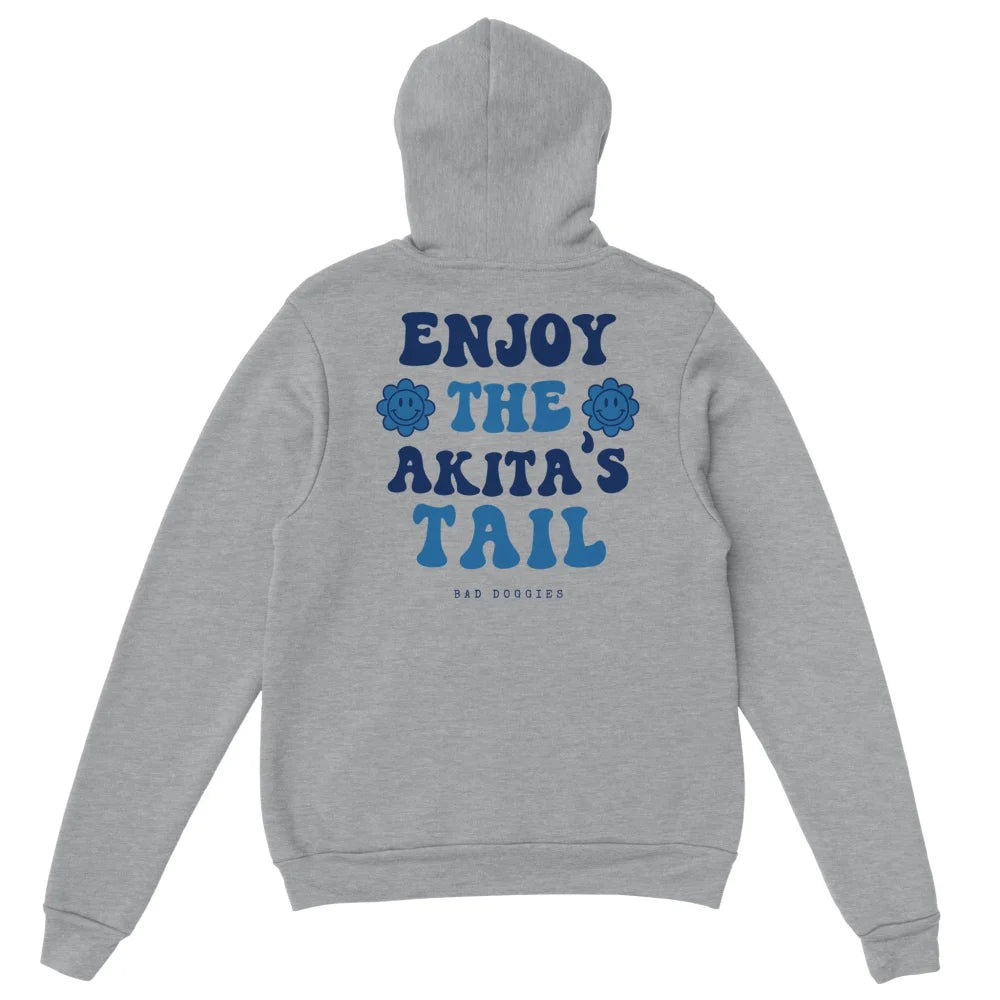 Hoodie Enjoy The Akita’s Tail 🐌 - Grey Scofield / S