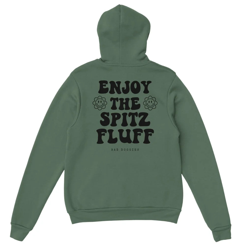 Hoodie Enjoy The Spitz Fluff ✨ - Military Green / S