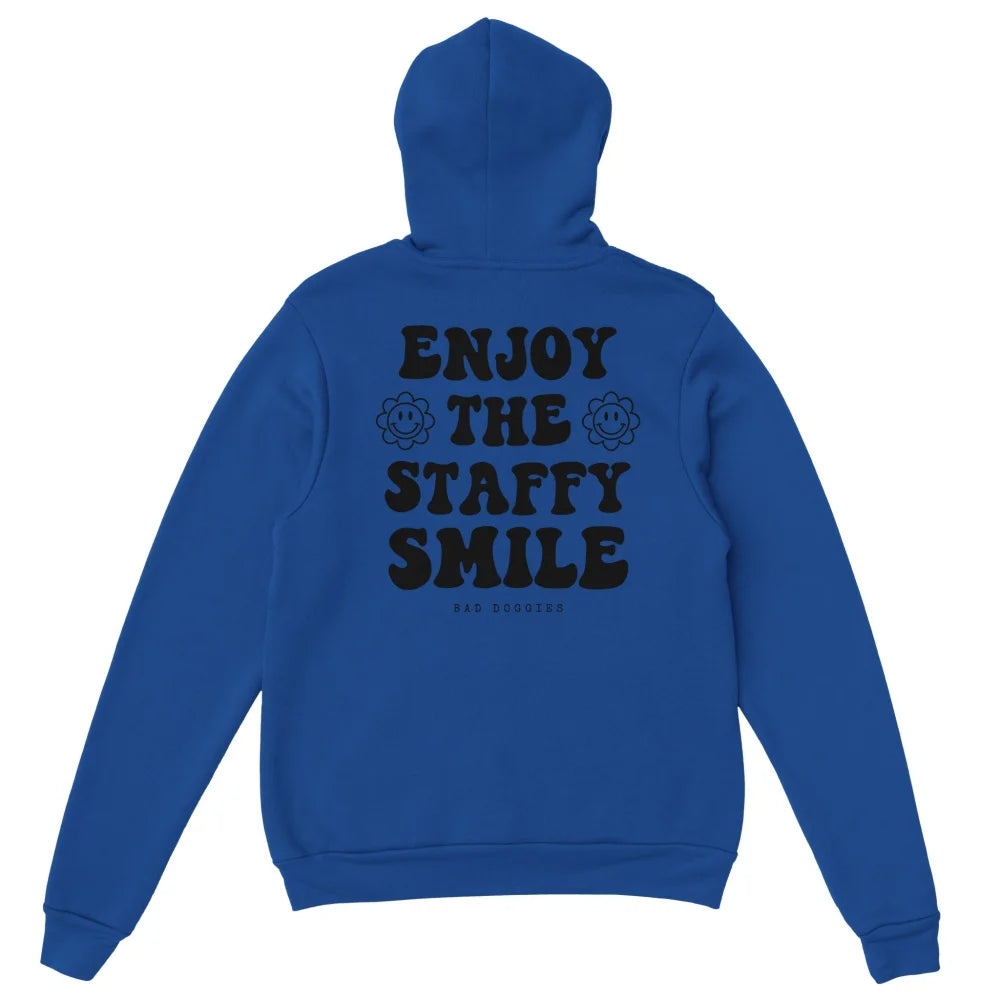 Hoodie ENJOY THE STAFFY SMILE ✨ - 16 coloris - Royal Blue