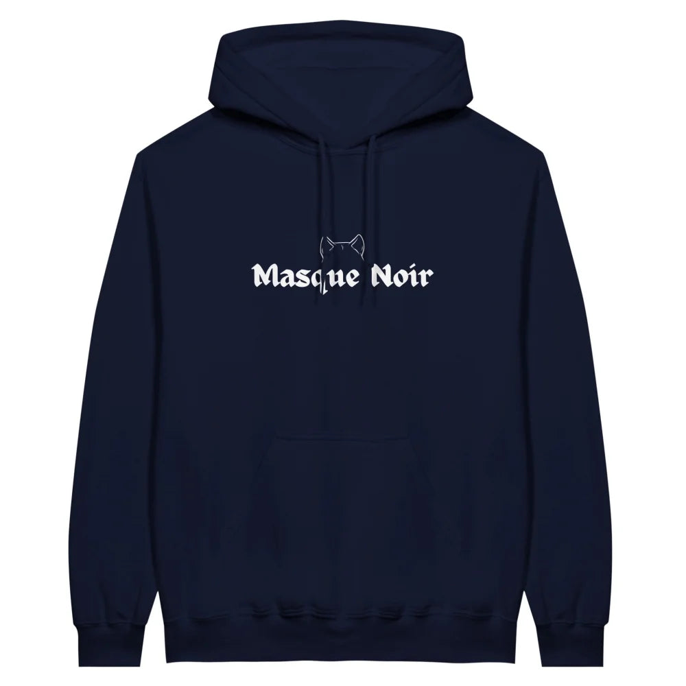 Hoodie Masque Noir 🖤 Akita Américain - Navy / S Hoodie