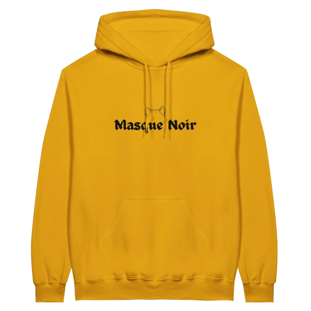 Hoodie Masque Noir 🖤 Akita Américain - Gold is the New