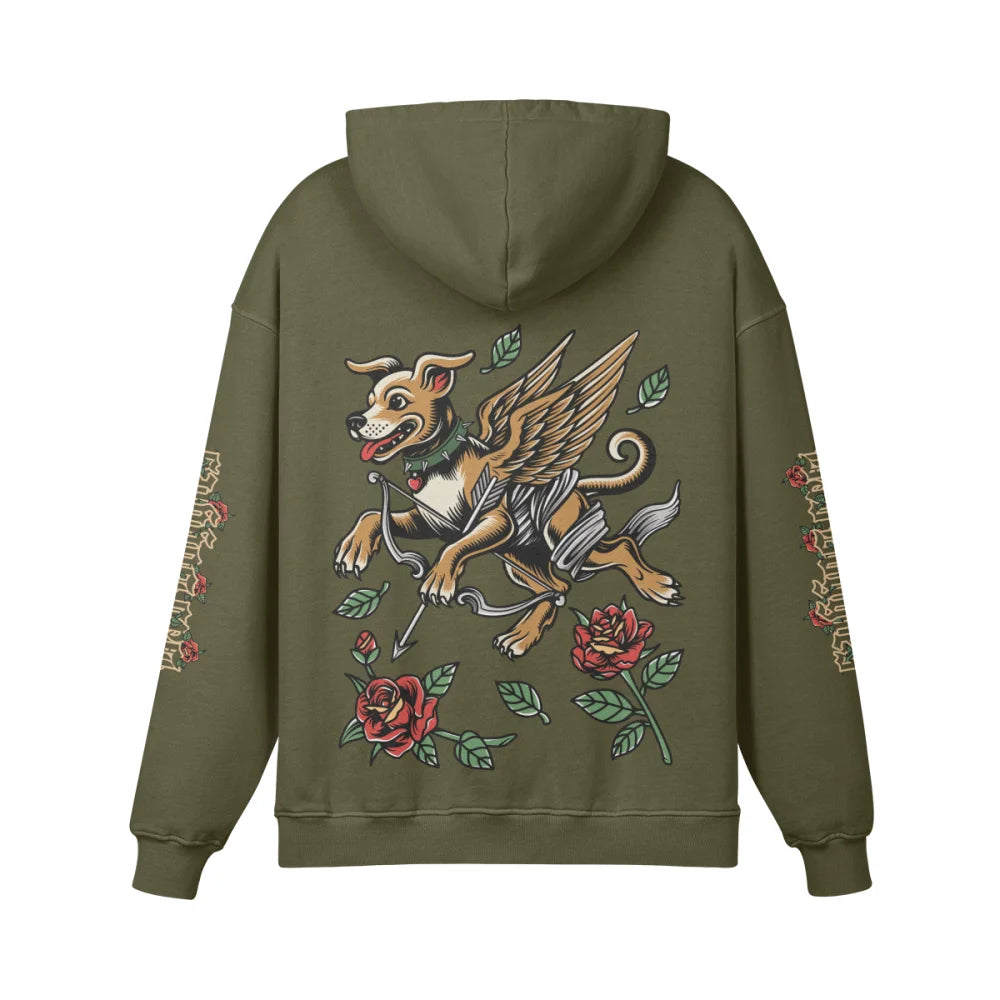 Hoodie Oversized 🌹 CUPIDOG by Bad Doggies 🏹 Dog Mom