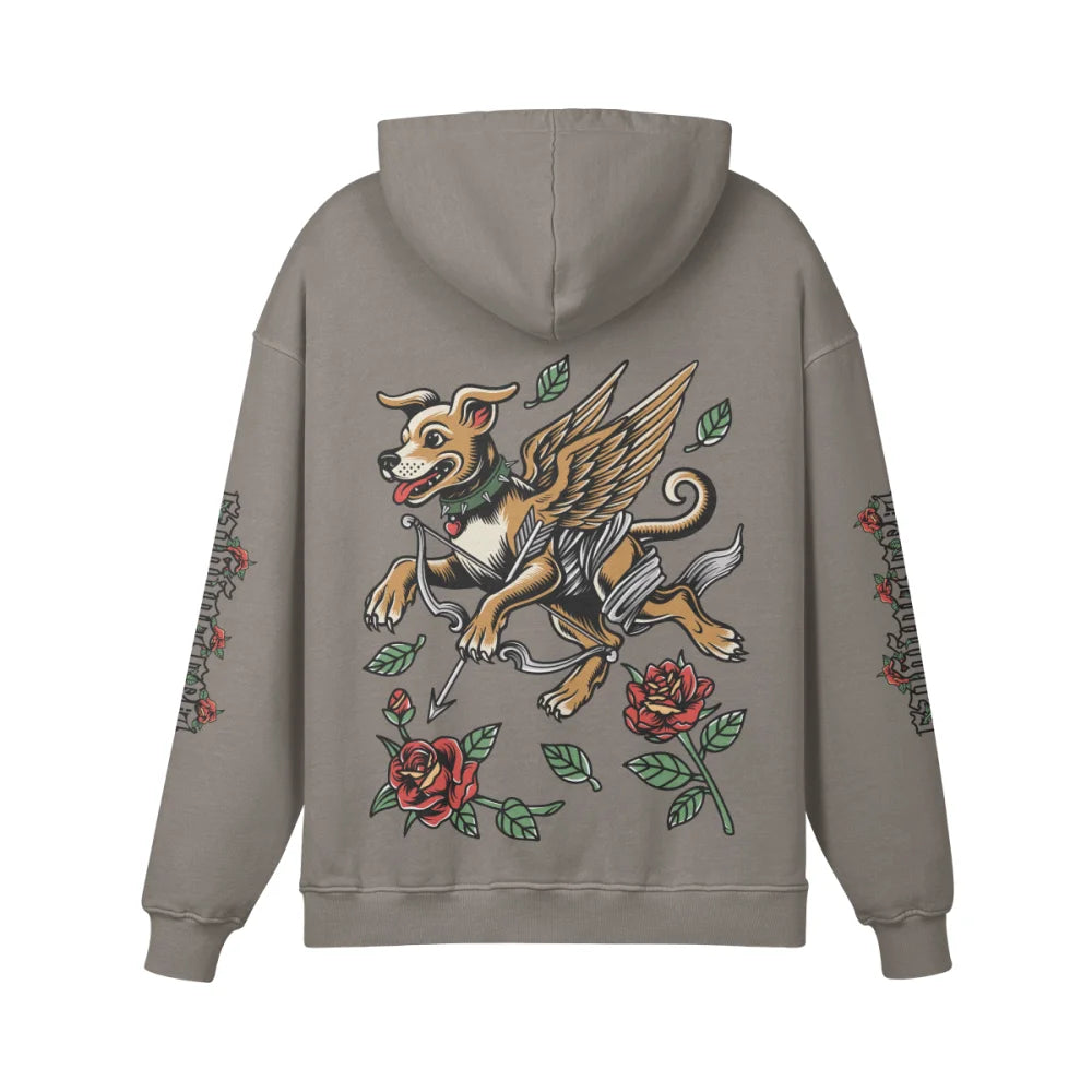 Hoodie Oversized 🌹 CUPIDOG by Bad Doggies 🏹 Dog Mom