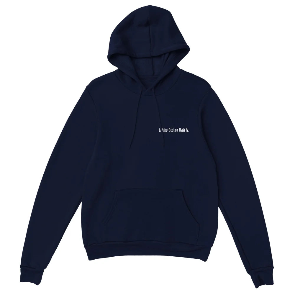 Hoodie 𝖂𝖍𝖎𝖙𝖊 𝕾𝖜𝖎𝖘𝖘 𝕸𝖔𝖒 & 𝕯𝖆𝖉 🐺 - Navy / S Hoodie 𝖂𝖍𝖎𝖙𝖊