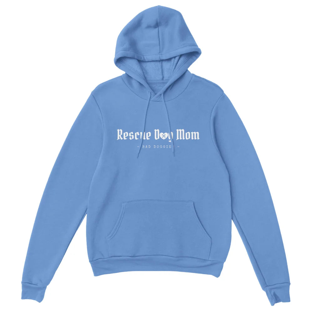 Hoodie - Rescue Dog Mom 👑 - Old Blue / S Hoodie - Rescue