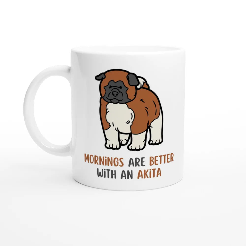 Mug Mornings are Better with an Akita 🐻 - Mug Mornings with