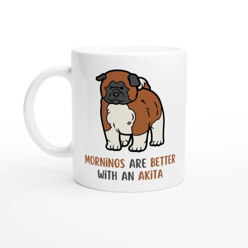 Mug Mornings are Better with an Akita 🐻 - Mug Mornings