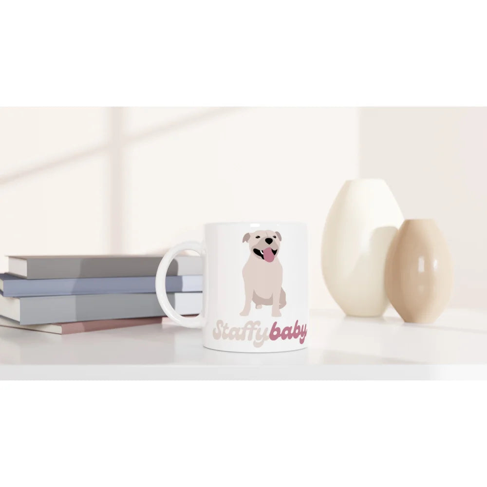 Mug Staffy Baby 🐶 - Blanc - Mug Staffy Baby 🐶 - Blanc