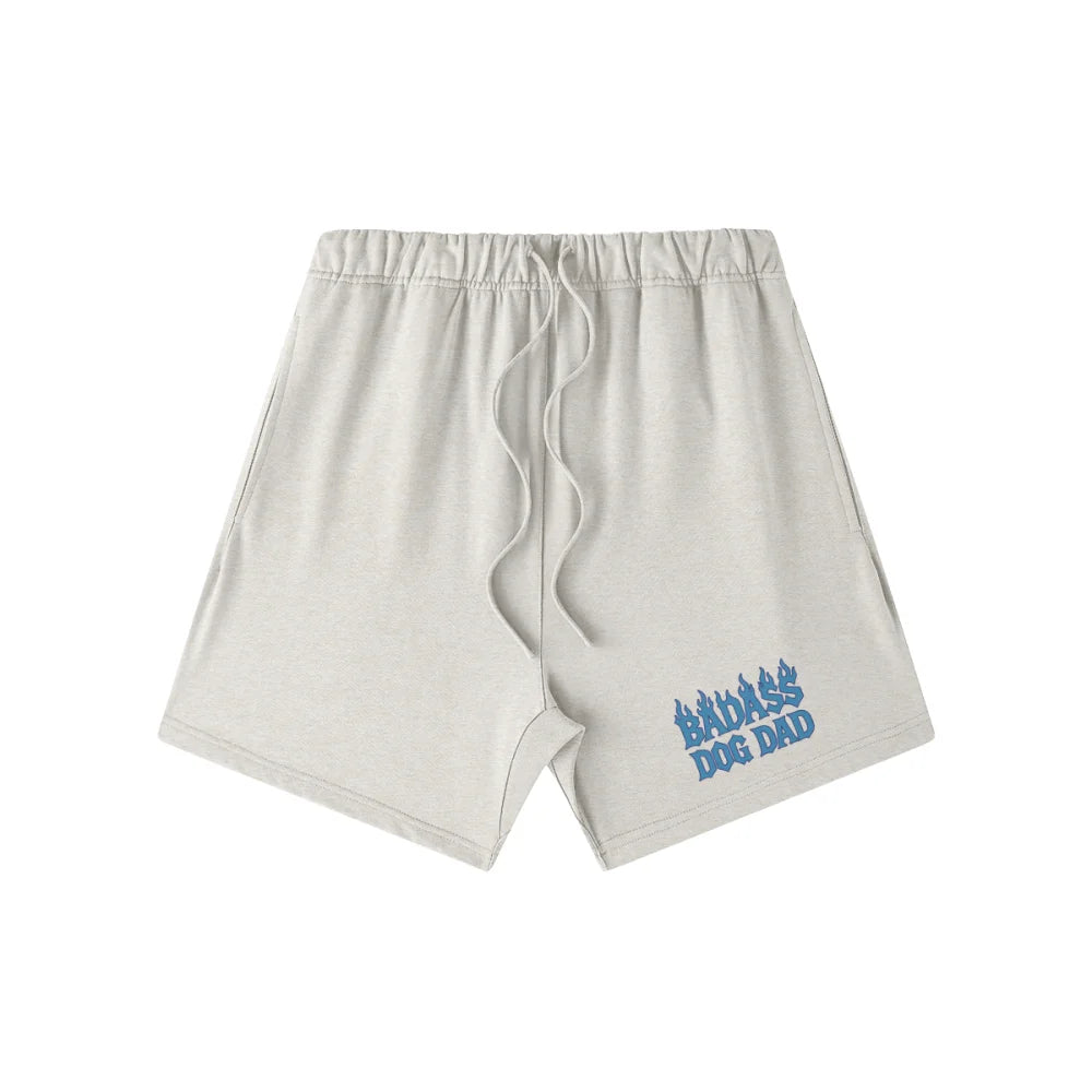 Short Badass Dog Dad 🔥 - Light Grey / XS Short BADASS DOG