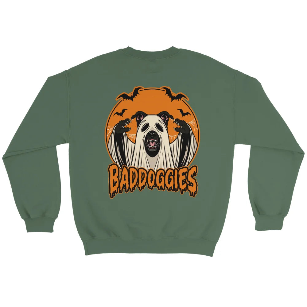 Sweatshirt HALLOWEEN - Staffie 👻 - Military Green / S