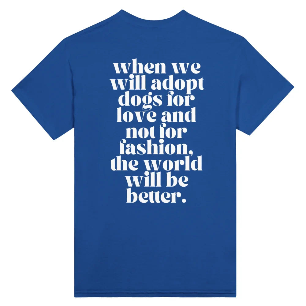 T-shirt ADOPT 4 LOVE - Royal Blue / S T-shirt ADOPT 4 LOVE