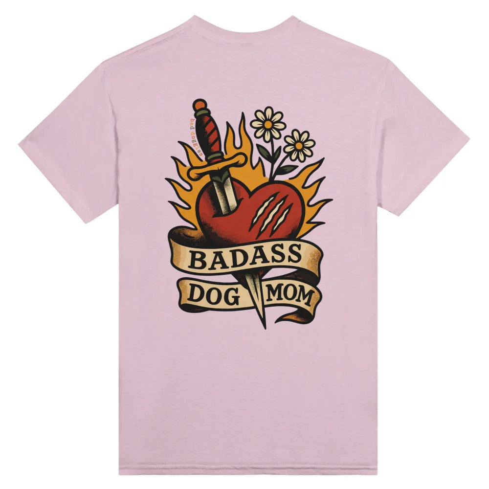 T-shirt Badass Dog Mom ❤️‍🔥 x 𝑮𝒐𝑩𝒐𝒐𝒑 🗡️ - Rose Poudré / S