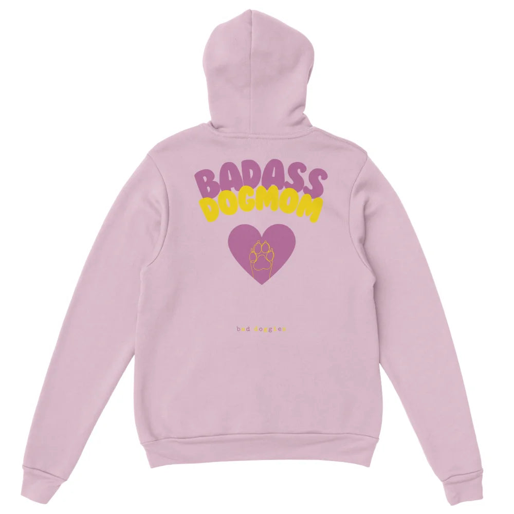 Hoodie Badass Dog Mom x 𝑮𝒐𝑩𝒐𝒐𝒑 🐾 - Rose Poudré / S T-shirt