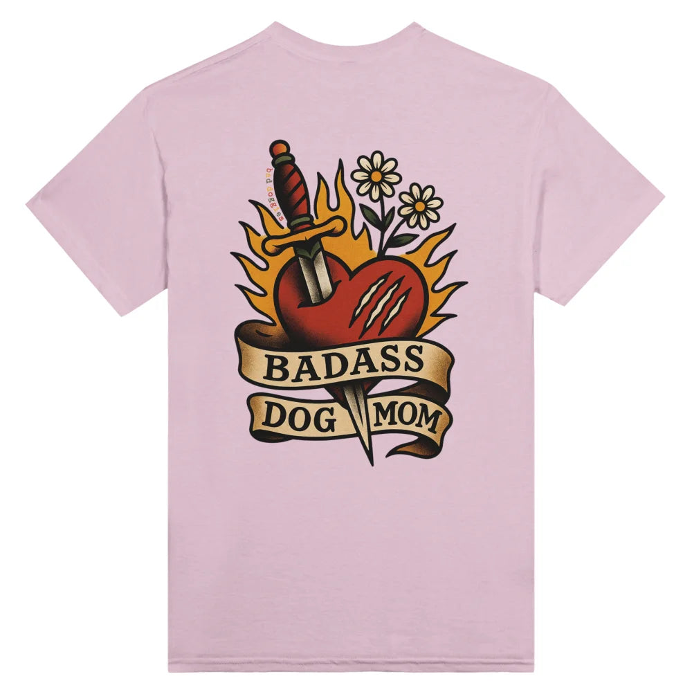 T-shirt Badass Dog Mom ❤️‍🔥 x 𝑮𝒐𝑩𝒐𝒐𝒑 🗡️ - Light Pink / S