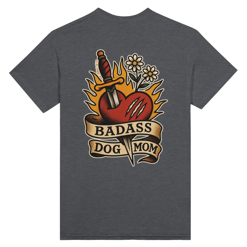 T-shirt Badass Dog Mom ❤️‍🔥 x 𝑮𝒐𝑩𝒐𝒐𝒑 🗡️ - Dark Grey / S