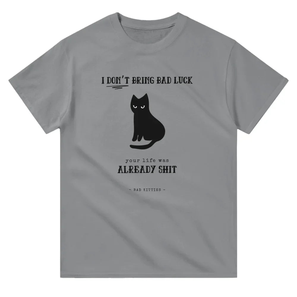 T-shirt BLACK CAT 🖤 - 𝔅𝔞𝔡 𝔎𝔦𝔱𝔱𝔦𝔢𝔰 - Grey Scofield / S