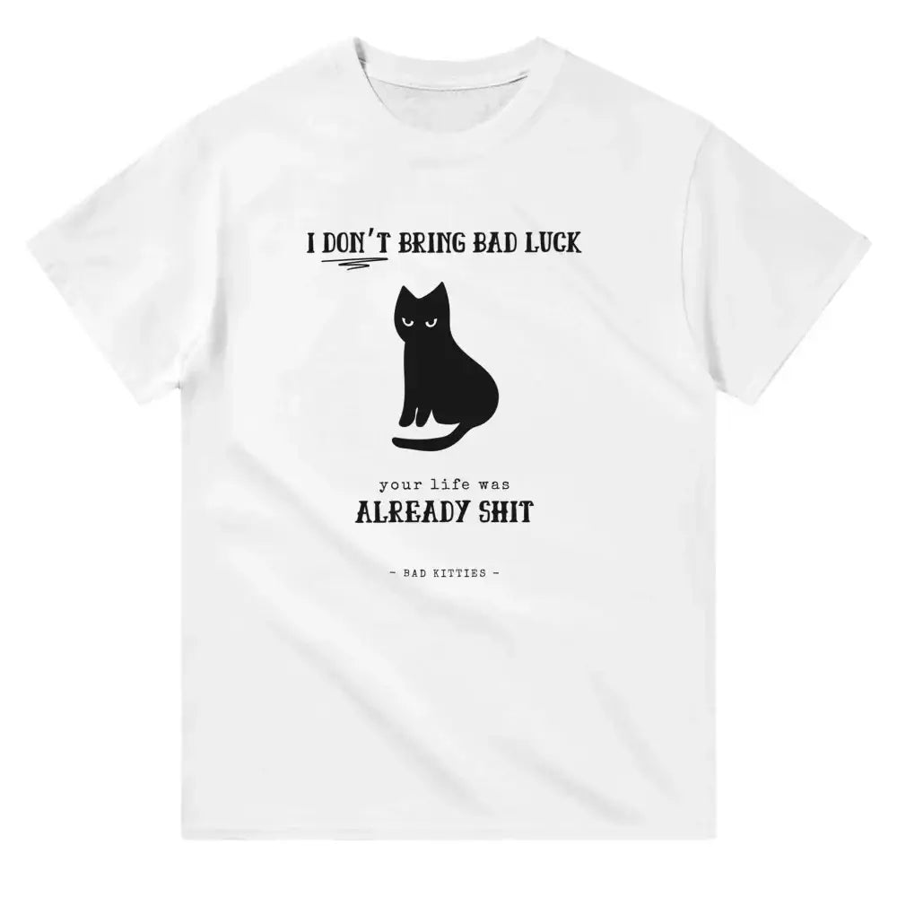 T-shirt BLACK CAT 🖤 - 𝔅𝔞𝔡 𝔎𝔦𝔱𝔱𝔦𝔢𝔰 - White comme Walter / S