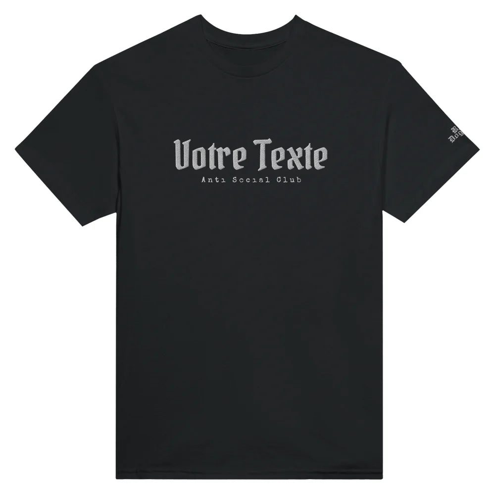 T-shirt BRODÉ à personnaliser - ANTI SOCIAL CLUB 👊 - S