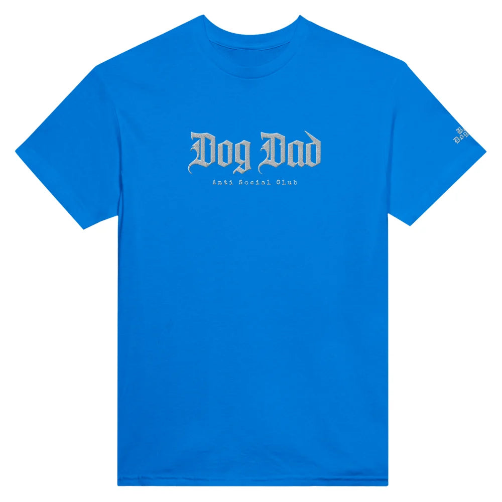 T-shirt BRODÉ - Dog Dad Anti Social Club 👊 - Royal Blue / S
