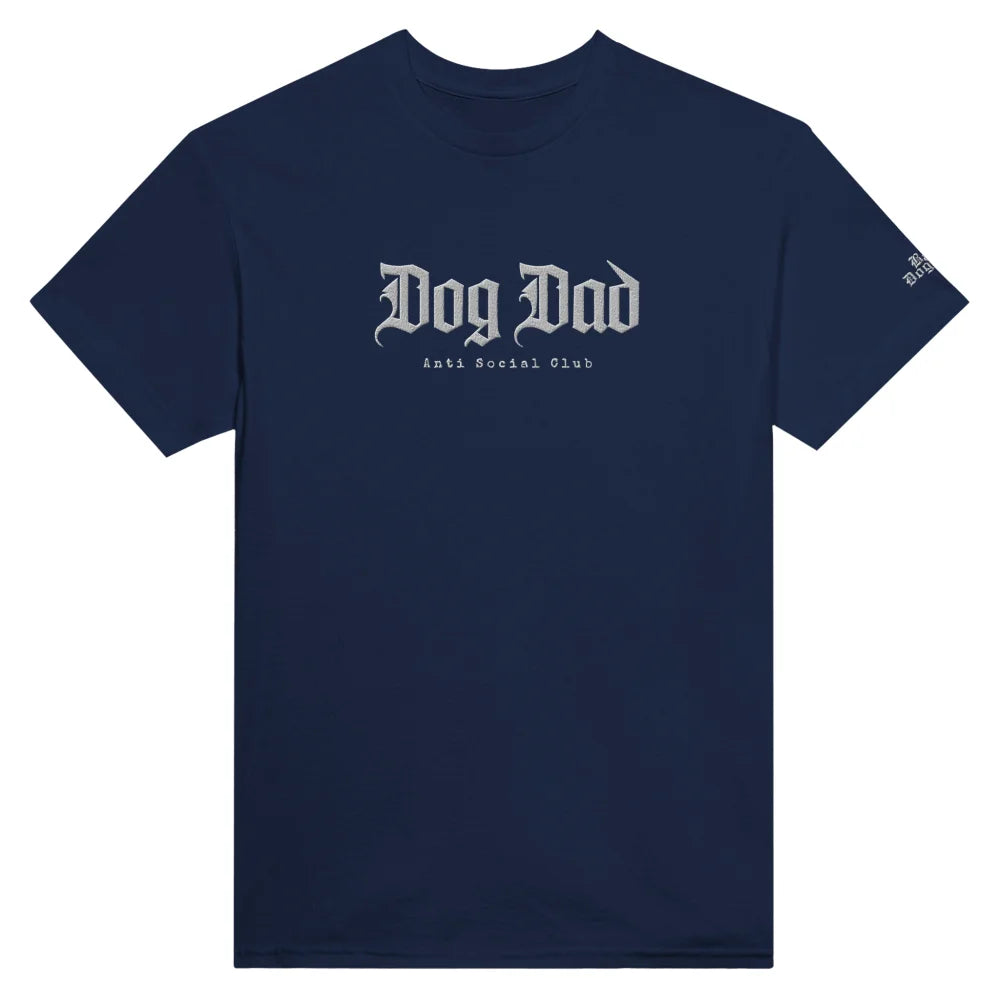 T-shirt BRODÉ - Dog Dad Anti Social Club 👊 - Navy / S