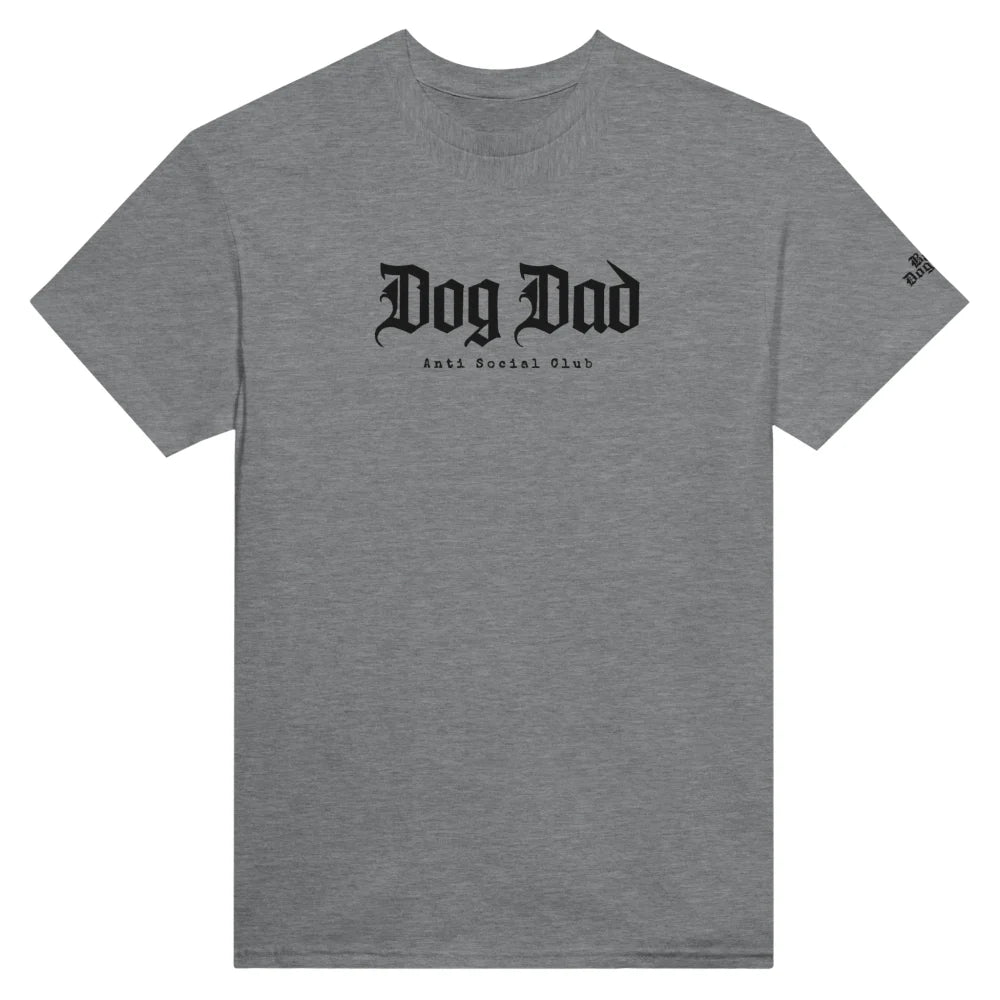 T-shirt BRODÉ - Dog Dad Anti Social Club 👊 - Sport Grey / S