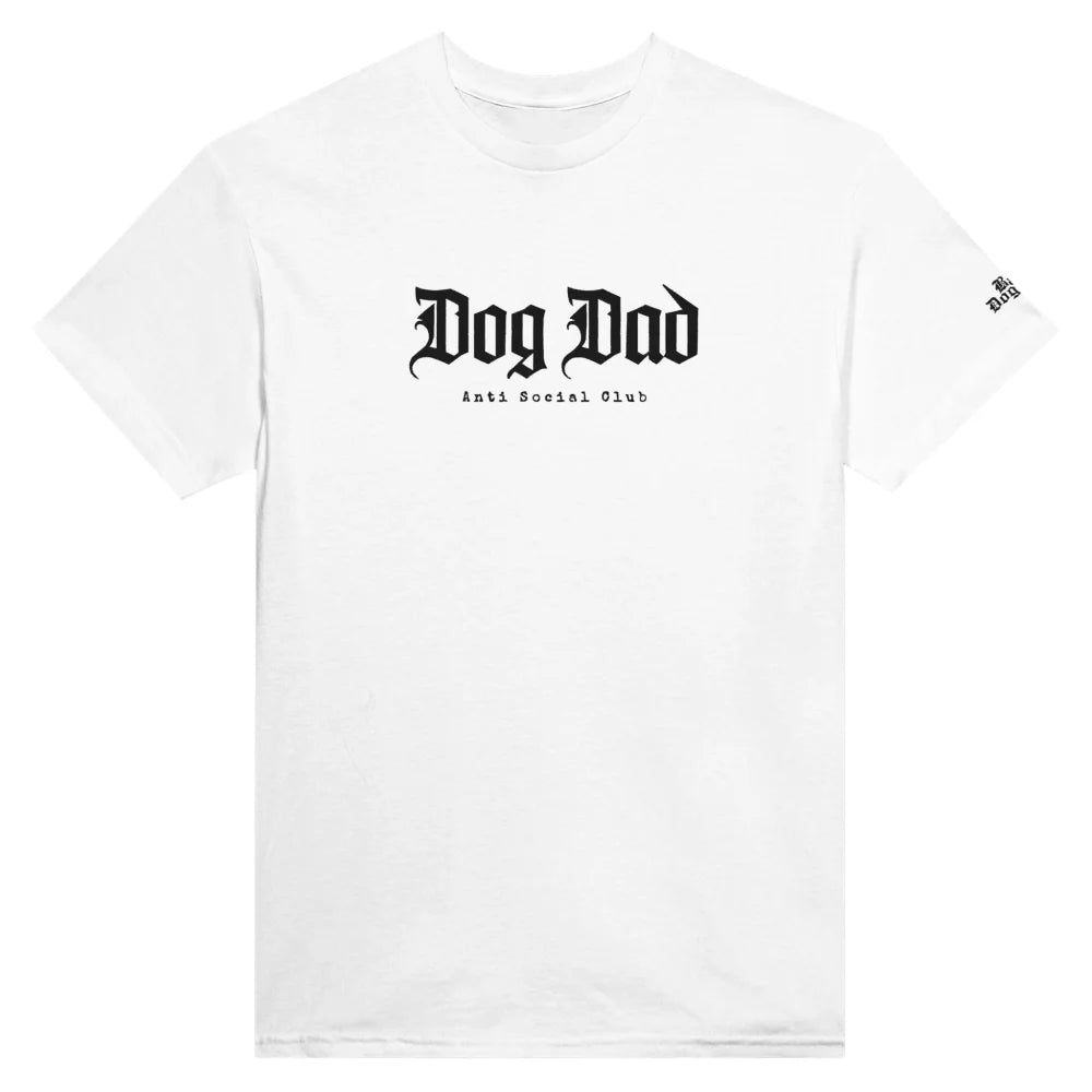 T-shirt BRODÉ - Dog Dad Anti Social Club 👊 - White