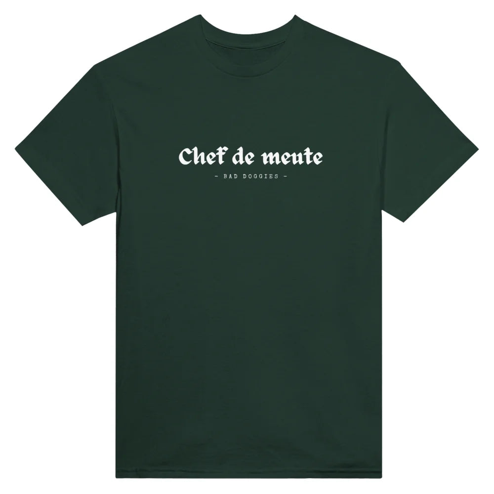 T-shirt Chef de Meute 🐺 - Forest Green / S T-shirt Chef