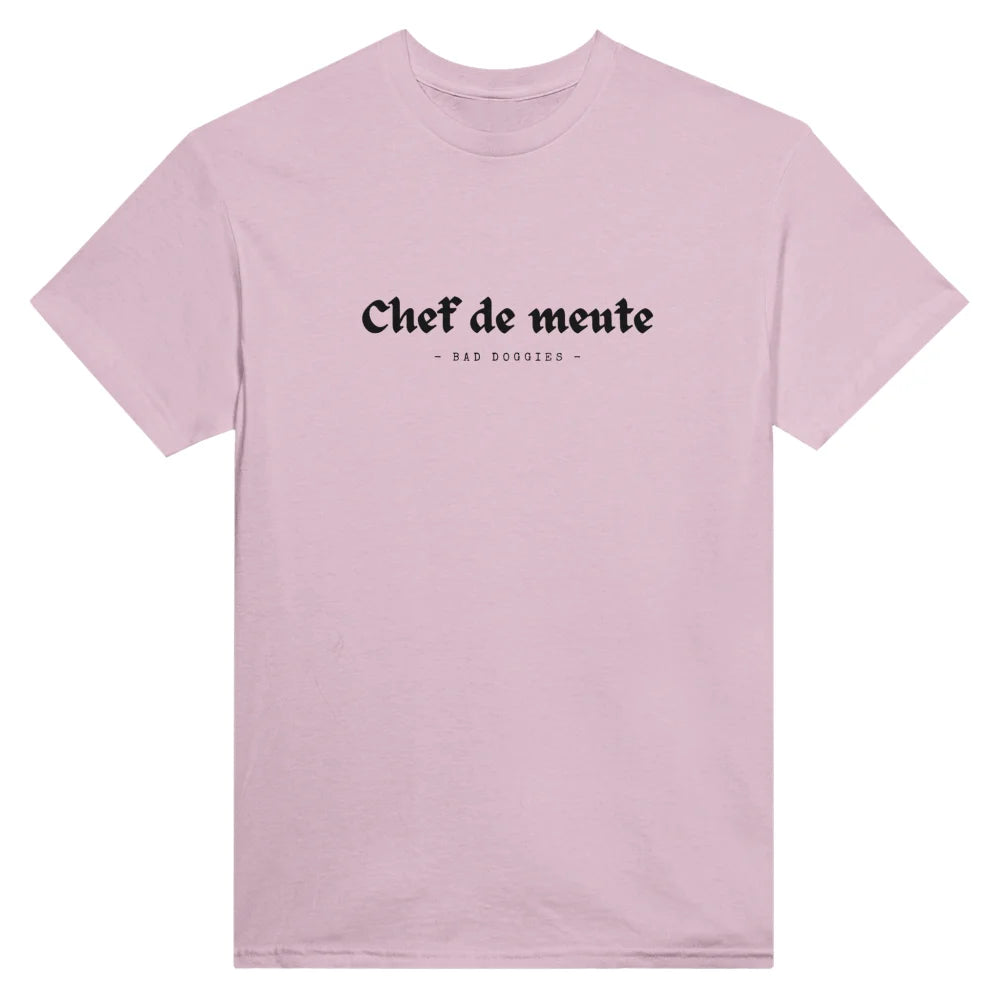 T-shirt Chef de Meute 🐺 - Rose Poudré / S T-shirt Chef