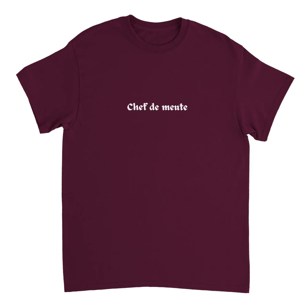T-shirt Chef de Meute 🐺 - Coquelicot / S T-shirt Chef