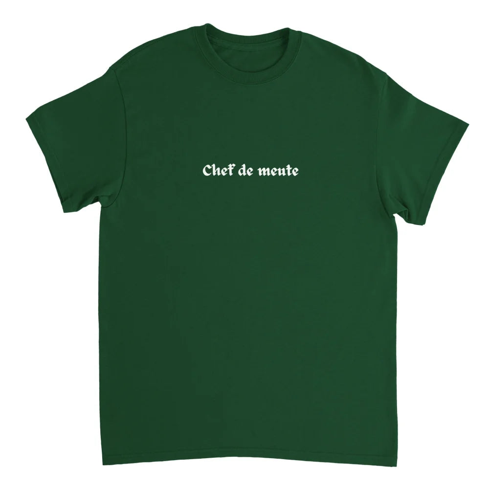 T-shirt Chef de Meute 🐺 - Forest Green / S T-shirt Chef