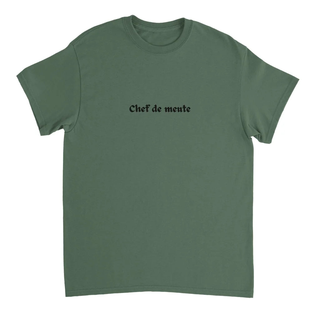 T-shirt Chef de Meute 🐺 - Military Green / S T-shirt