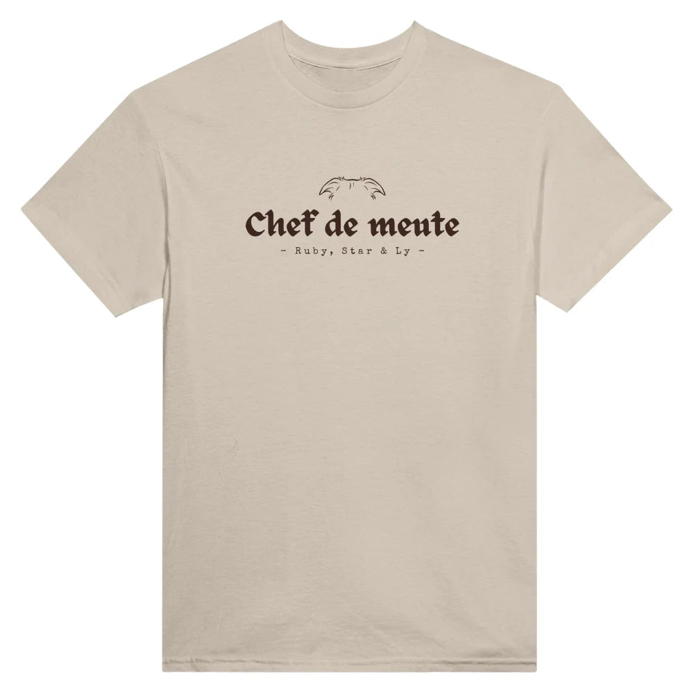 T-shirt Chef de meute 🐺 𝖆̀ 𝖕𝖊𝖗𝖘𝖔𝖓𝖓𝖆𝖑𝖎𝖘𝖊𝖗 - T-shirt Chef