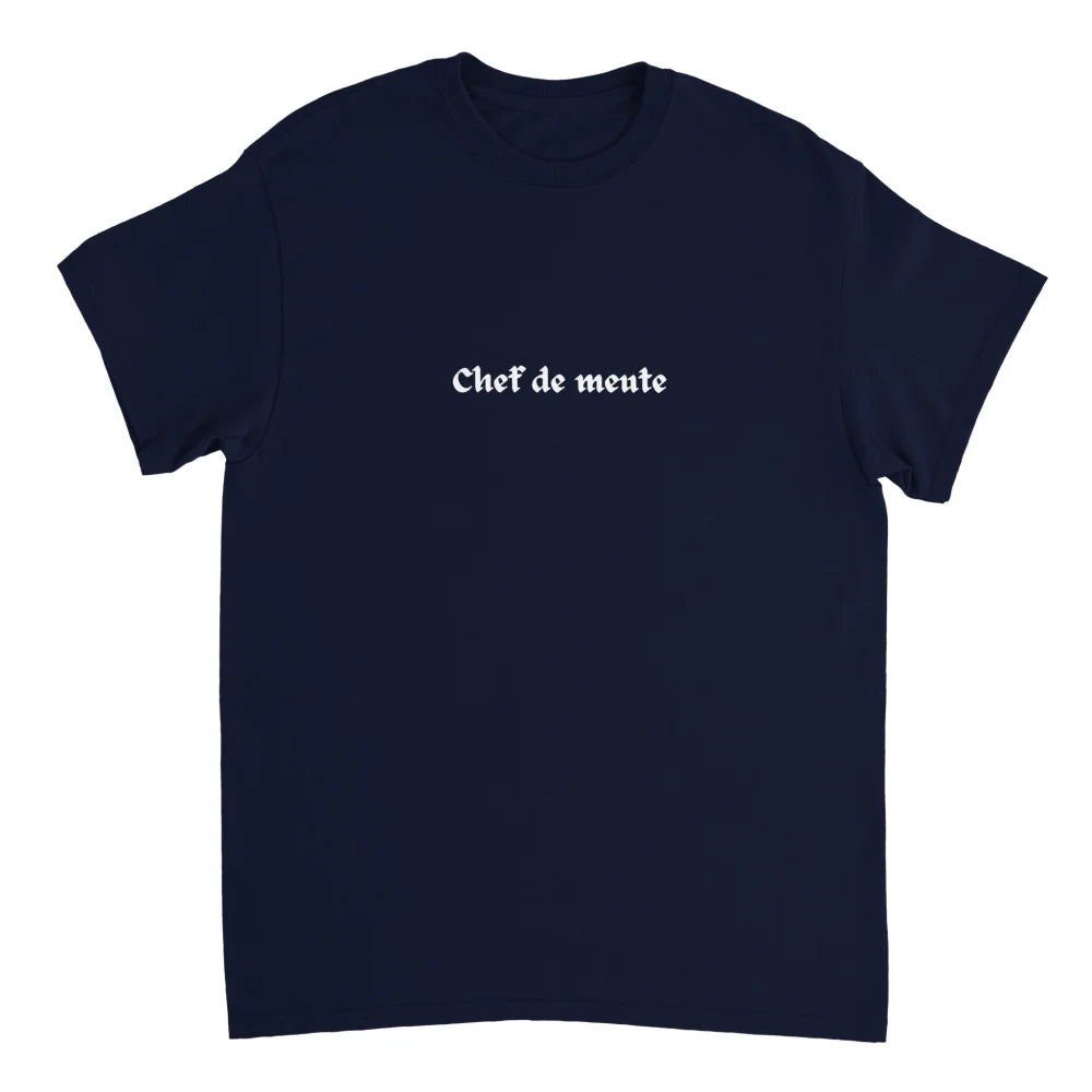 T-shirt Chef de Meute 🐺 - Navy / S T-shirt Chef de Meute