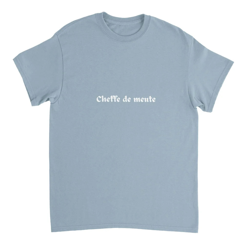 T-shirt Cheffe de meute 🐺 - Light Blue / S T-shirt