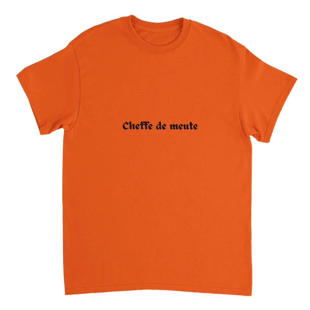 T-shirt Cheffe de meute 🐺 - Feu / S T-shirt Cheffe