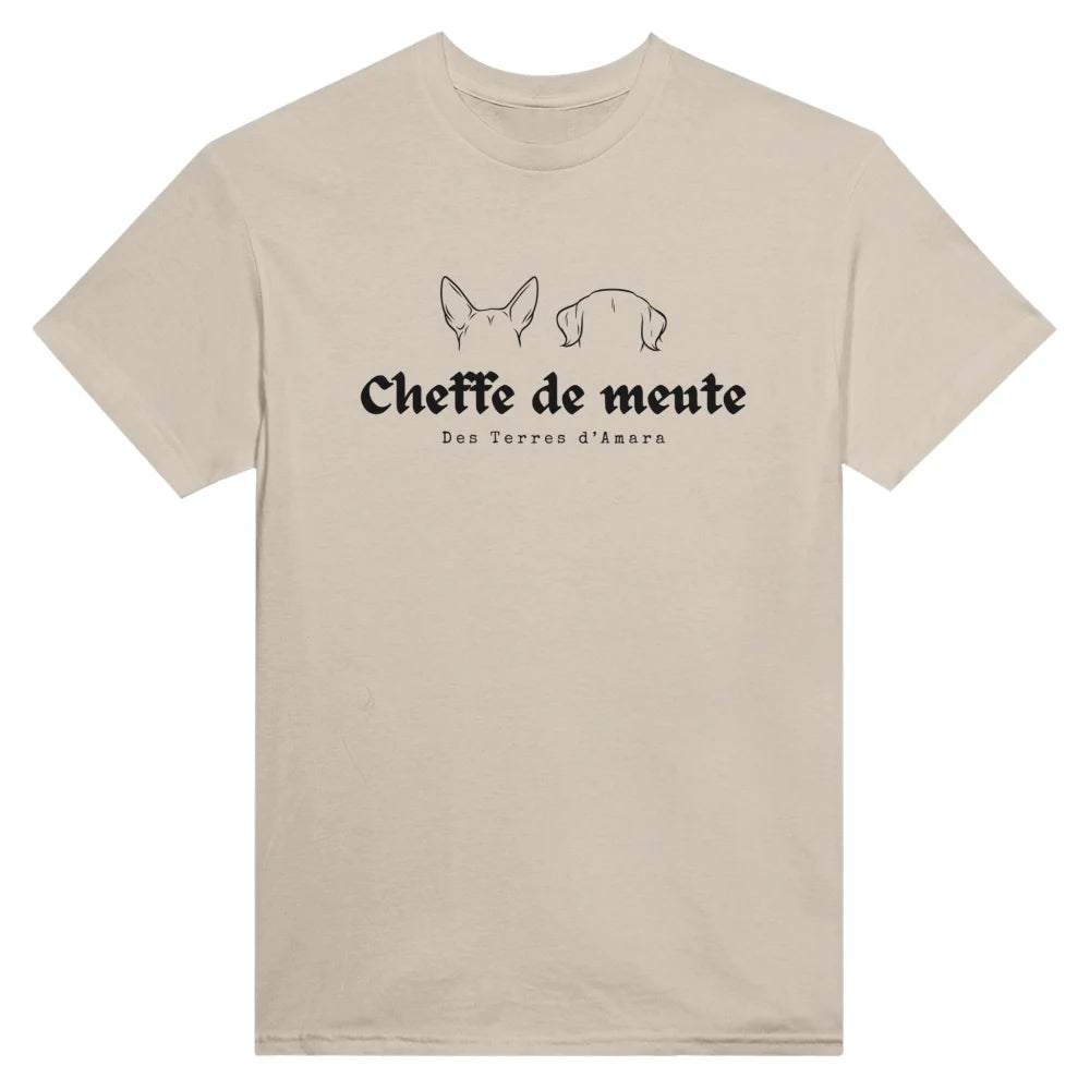 T-shirt Cheffe de meute x Des Terres d’Amara 🐾 - Sahara / S