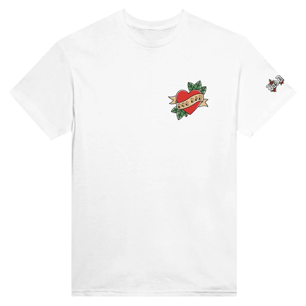 T-shirt 🌹 CUPIDOG by Bad Doggies 🏹 DOG DAD - White