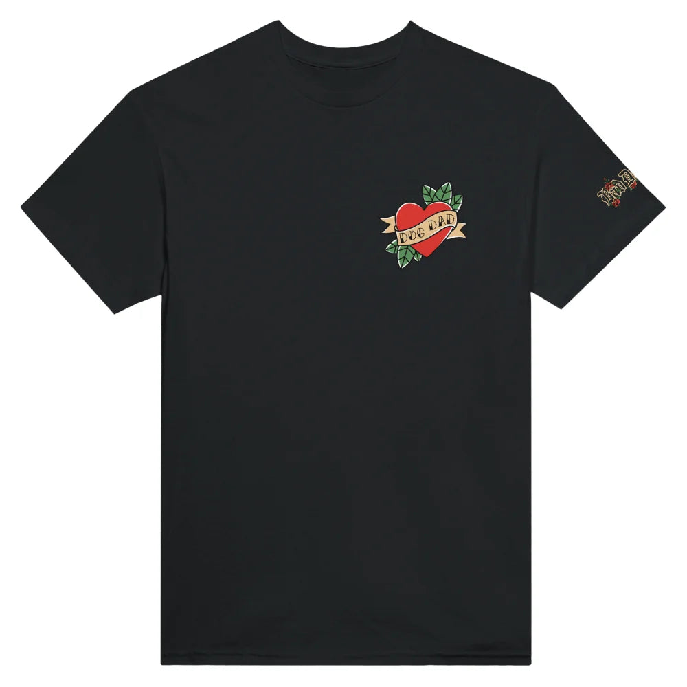 T-shirt 🌹 CUPIDOG by Bad Doggies 🏹 DOG DAD - Black