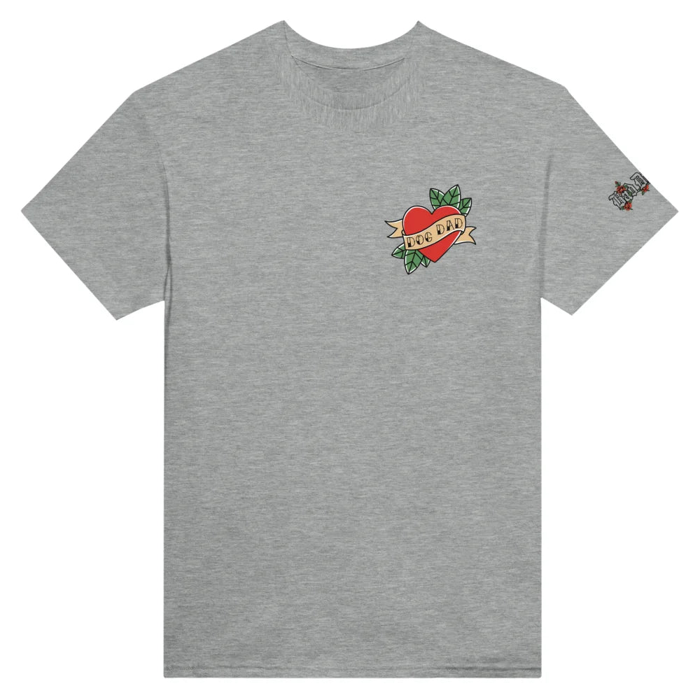 T-shirt 🌹 CUPIDOG by Bad Doggies 🏹 DOG DAD - Grey