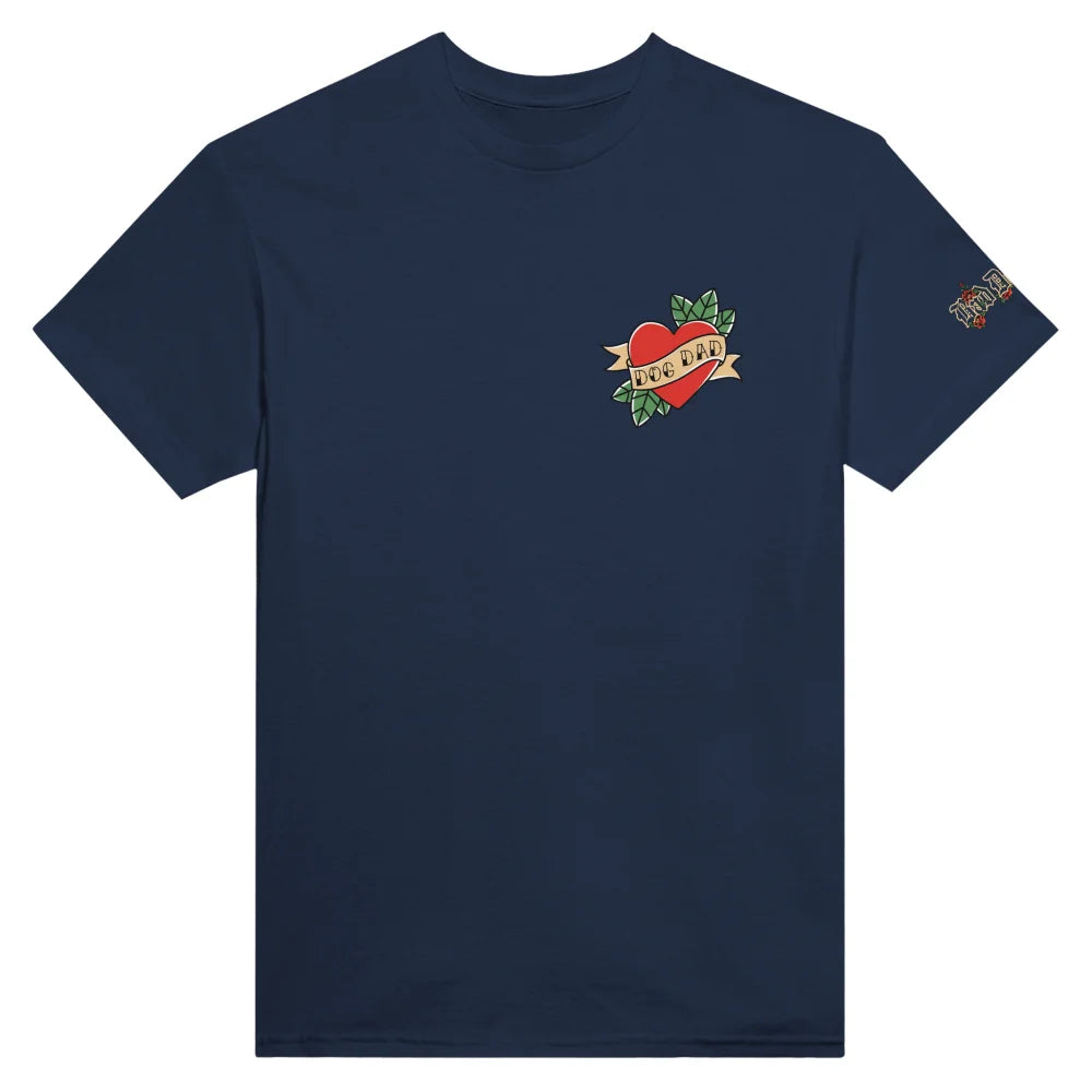 T-shirt 🌹 CUPIDOG by Bad Doggies 🏹 DOG DAD - Navy / S