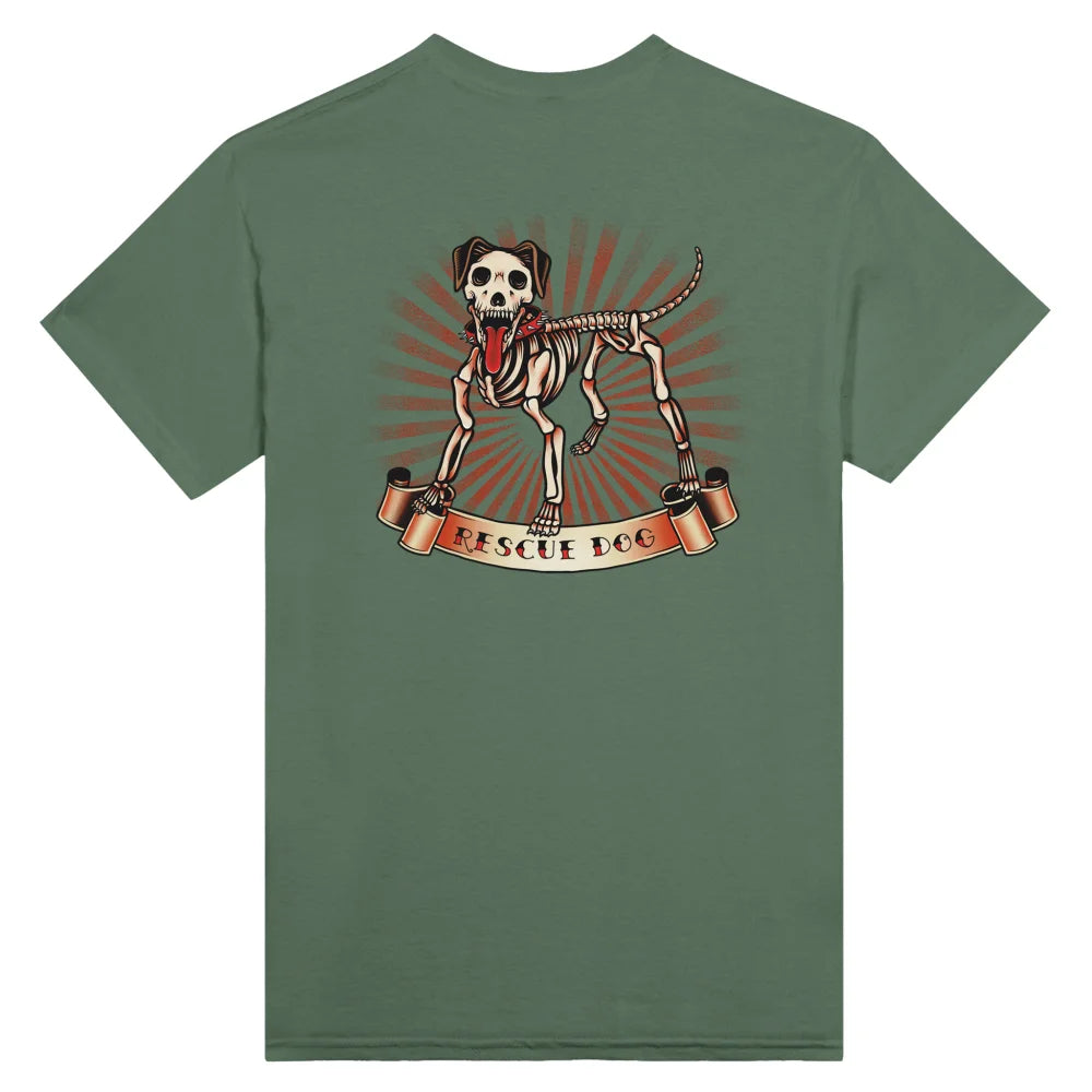 T-shirt Dark Rescue Dog - Military Green / S T-shirt Dark