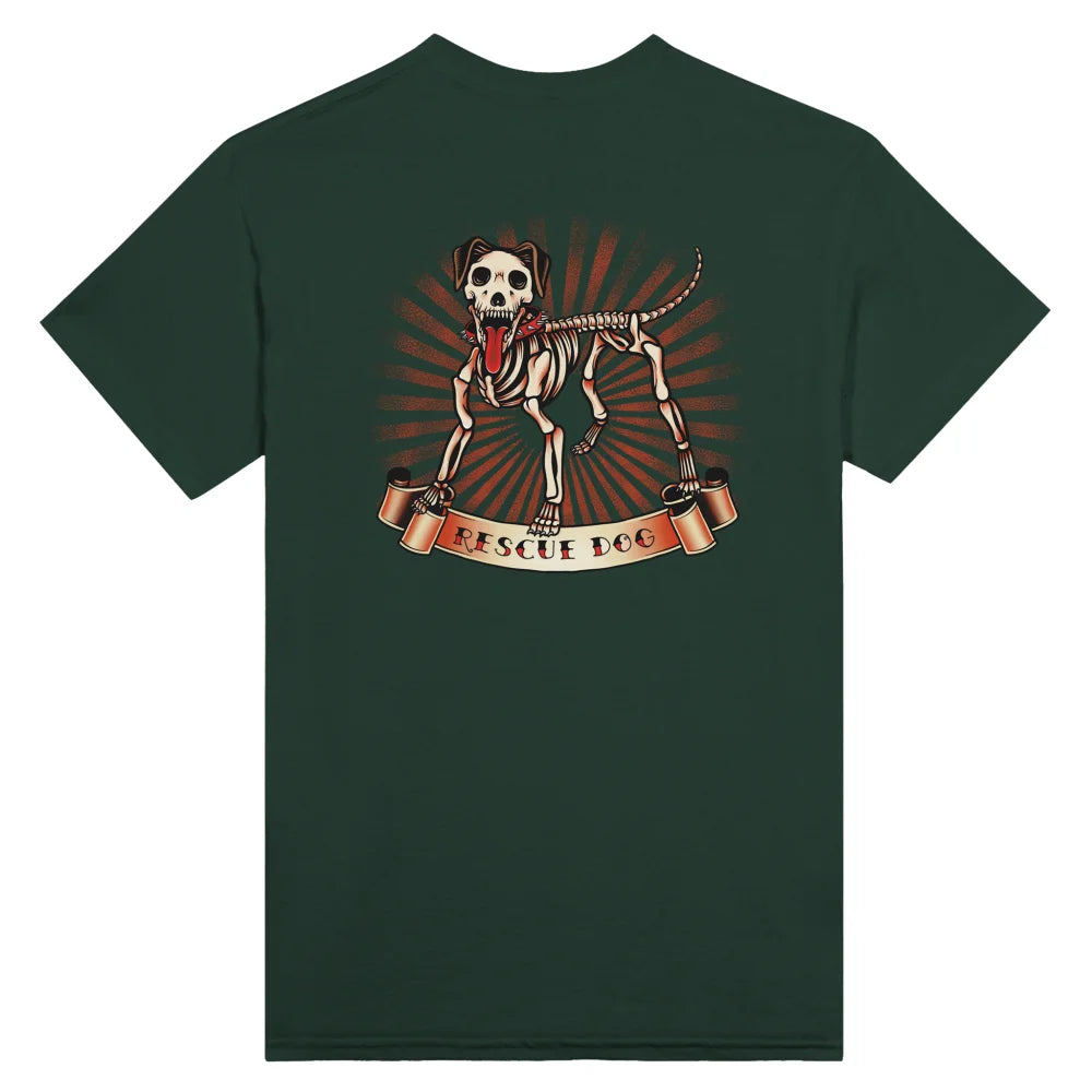 T-shirt Dark Rescue Dog - Forest Green / S T-shirt Dark