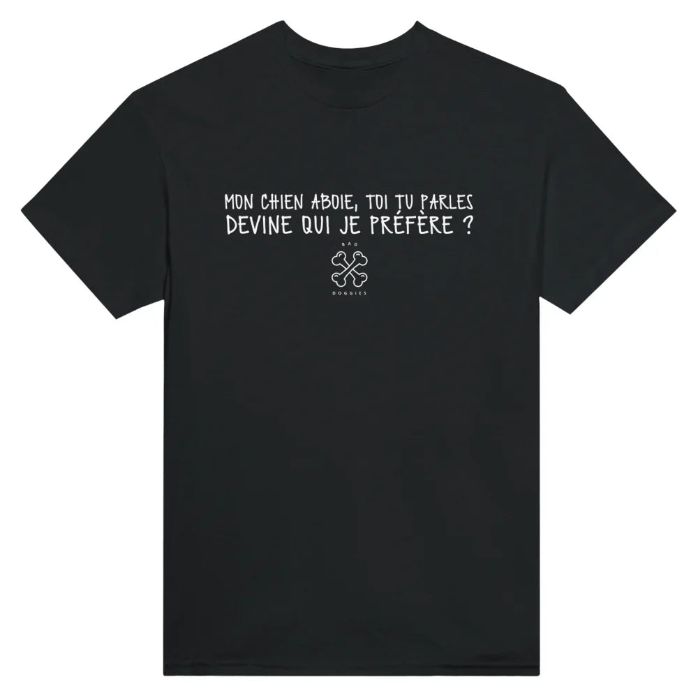 T-shirt DEVINE QUI JE PRÉFÈRE 🤫 - 𝔅𝔞𝔡