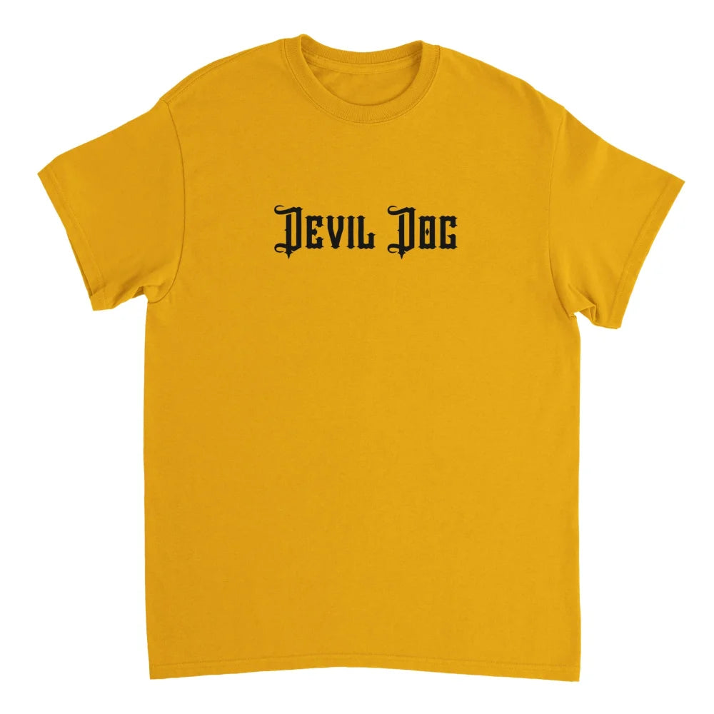 T-shirt 𝗗𝗘𝗩𝗜𝗟 𝗗𝗢𝗚 😈 - Gold is