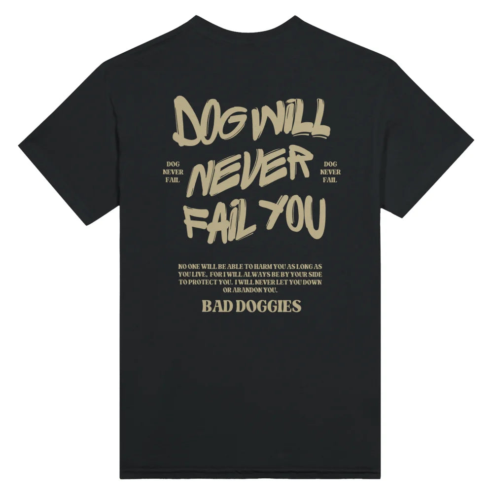 T-shirt DOG WILL NEVER FAIL YOU - Black Jack / S T-shirt